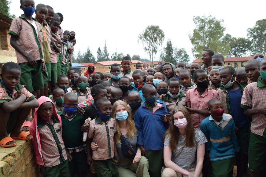 Studenten in Rwanda